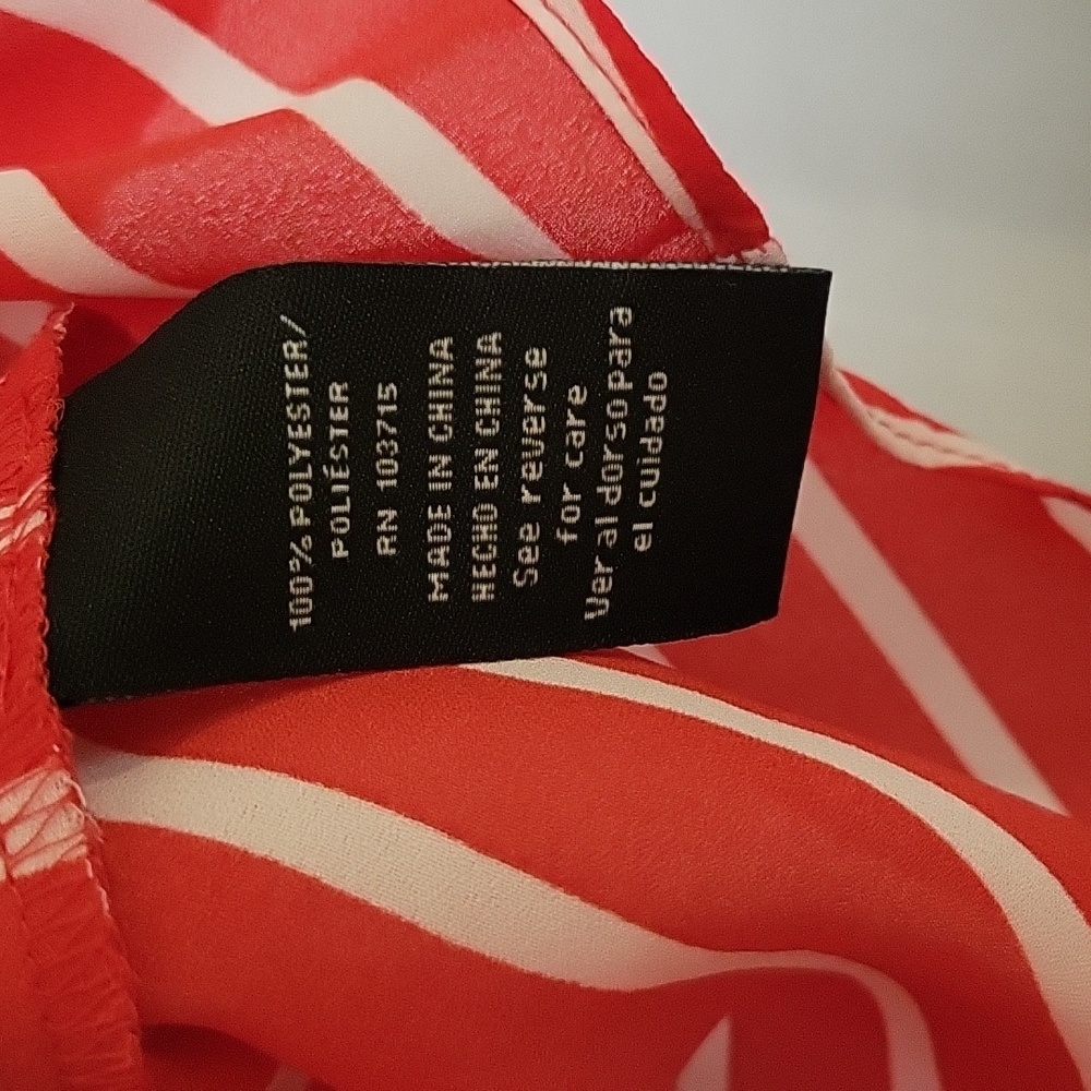 Zac & Rachel Red White Stripe Top XL NWOT - Picture 5 of 7